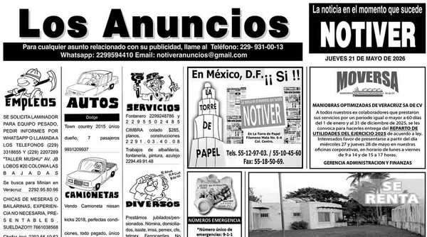 ...LOS ANUNCIOS, AVISOS Y DEMÁS! - JUEVES, 21 DE MAYO 2026
