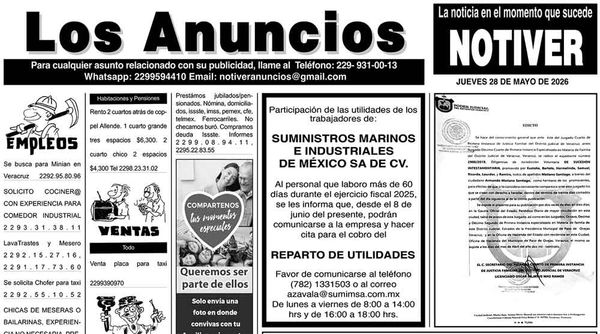 ...LOS ANUNCIOS, AVISOS Y DEMÁS! - JUEVES, 28 DE MAYO 2026