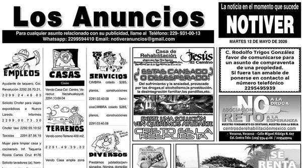 ...LOS ANUNCIOS, AVISOS Y DEMÁS! - MARTES, 12 DE MAYO 2026