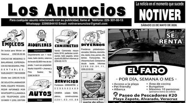 ...LOS ANUNCIOS, AVISOS Y DEMÁS! - SÁBADO, 23 DE MAYO 2026