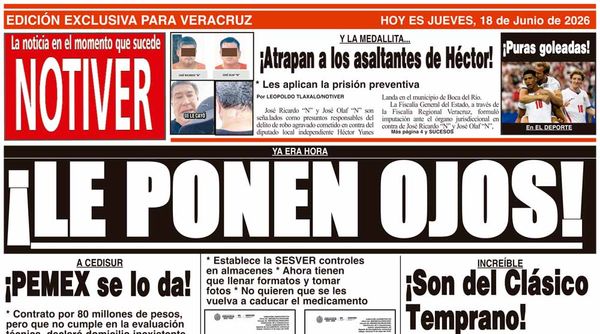 LA PORTADA - JUEVES 18 DE JUNIO 2026