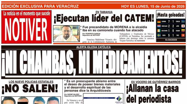 LA PORTADA - LUNES 15 DE JUNIO 2026