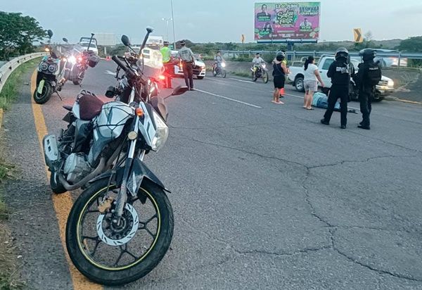 ¡BIKER HERIDO POR DERRAPÓN!
