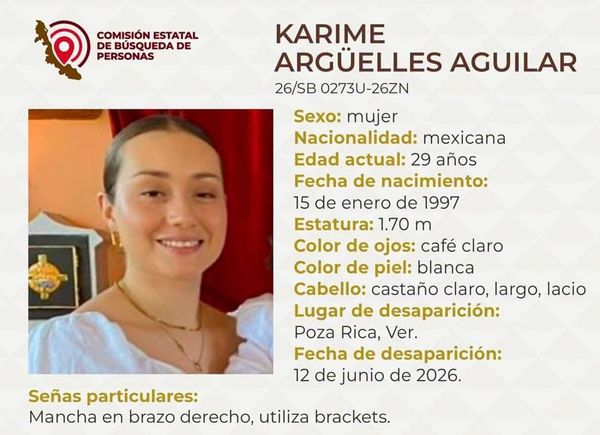 ¡DESAPARECIÓ LA EXJEFA DE LA OFICINA DE HACIENDA DEL ESTADO EN POZA RICA!