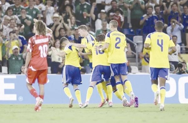 ¡MUESTRA SUECIA MUCHO MÚSCULO Y GOLEA 5-1 A TÚNEZ!