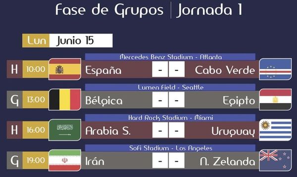 JUEGOS DE HOY LUNES