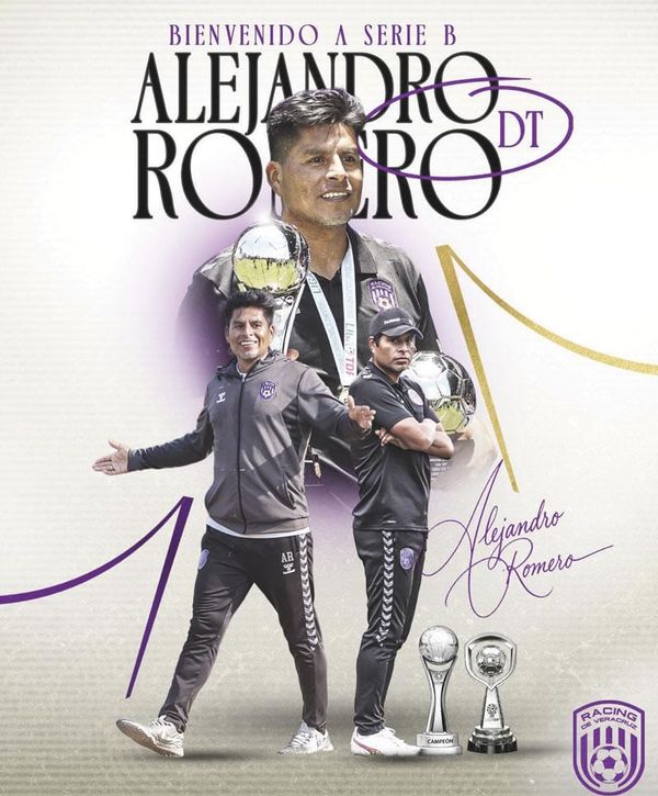 ¡RACING ASCIENDE A ALEJANDRO ROMERO DE LA TDP A LA PREMIER “B”!