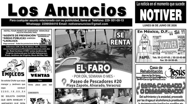 ...LOS ANUNCIOS, AVISOS Y DEMÁS! - LUNES, 8 DE JUNIO 2026