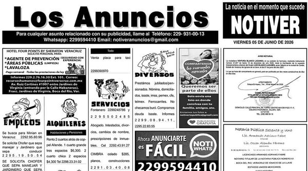 ...LOS ANUNCIOS, AVISOS Y DEMÁS! - VIERNES, 5 DE JUNIO 2026