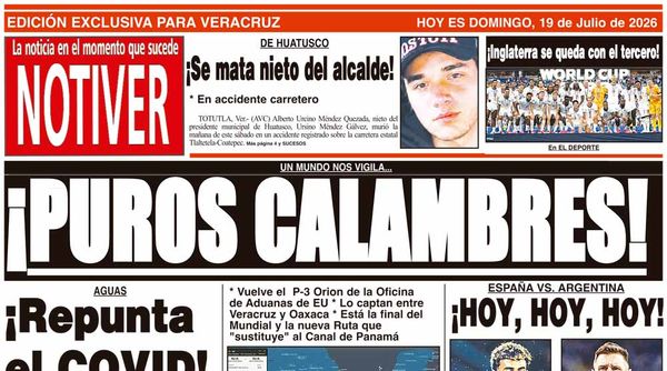 LA PORTADA - DOMINGO 19 DE JULIO 2026