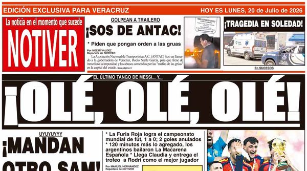 LA PORTADA - LUNES 20 DE JULIO 2026