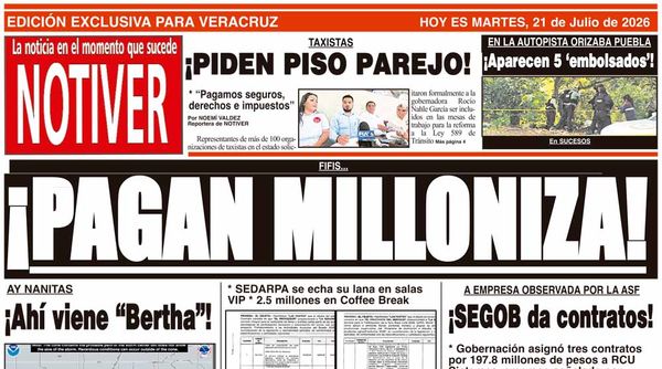 LA PORTADA - MARTES 21 DE JULIO 2026