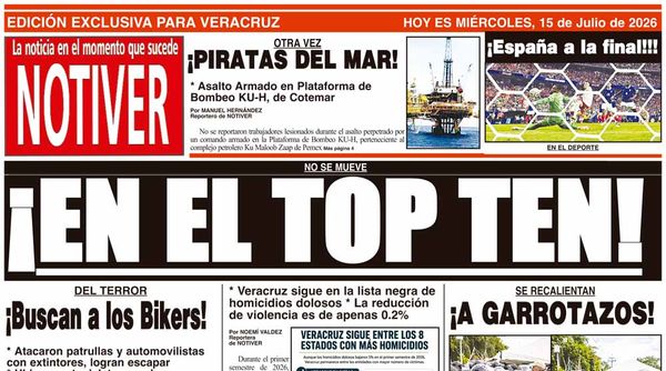 LA PORTADA - MIÉRCOLES 15 DE JULIO 2026