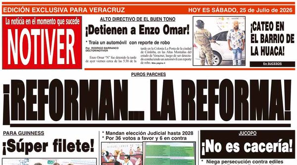 LA PORTADA - SÁBADO 25 DE JULIO 2026