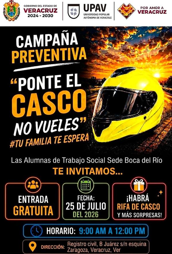 ¡CAMPAÑA PREVENTIVA PARA EL USO DE CASCO EN MOTO!