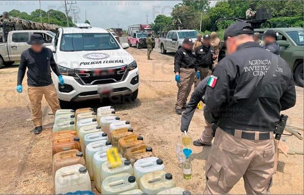 ¡ASEGURAN 1,900 LITROS DE HUACHICOL EN SAYULA Y COSOLEACAQUE!