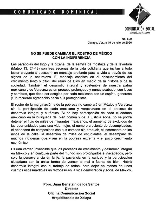 ¡NO HAY QUE SER INDIFERENTES!