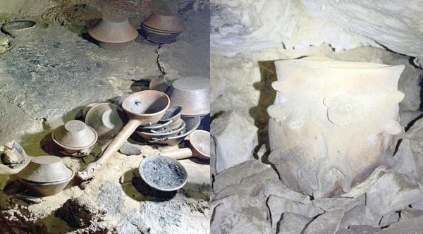 ¡HALLAN 179 PIEZAS PREHISPÁNICAS EN CUEVA DE CHIAPAS!