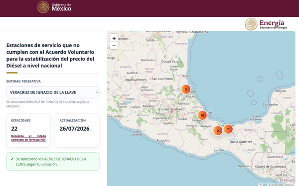 ¿CUÁLES SON LAS GASOLINERÍAS CON DIÉSEL MÁS CARO? AHORA SE PUEDEN LOCALIZAR EN UN MAPA INTERACTIVO