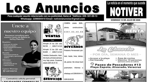 ...LOS ANUNCIOS, AVISOS Y DEMÁS! - DOMINGO, 12 DE JULIO 2026