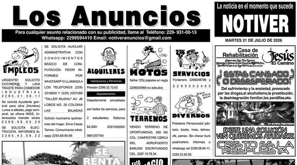 ...LOS ANUNCIOS, AVISOS Y DEMÁS! - MARTES, 21 DE JULIO 2026