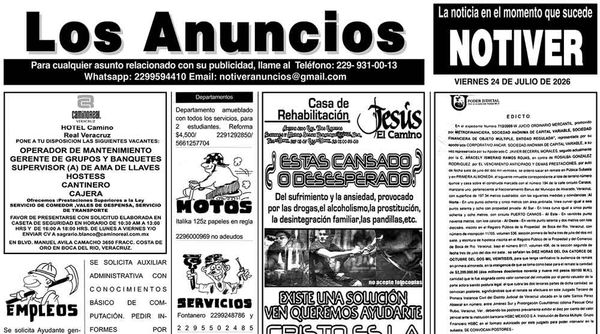 ...LOS ANUNCIOS, AVISOS Y DEMÁS! - VIERNES, 24 DE JULIO 2026