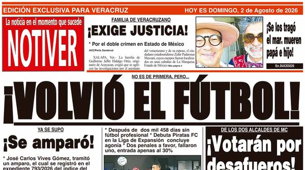LA PORTADA - DOMINGO 2 DE AGOSTO 2026