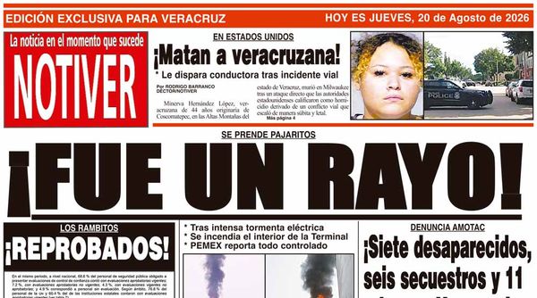 LA PORTADA - JUEVES 20 DE AGOSTO 2026