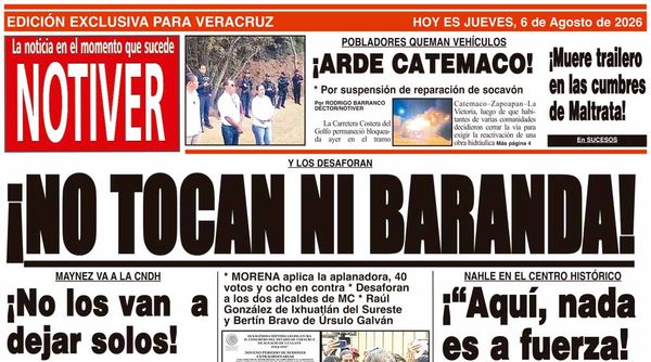 LA PORTADA - JUEVES 6 DE AGOSTO 2026