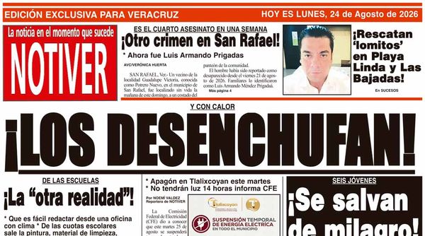 LA PORTADA - LUNES 24 DE AGOSTO 2026
