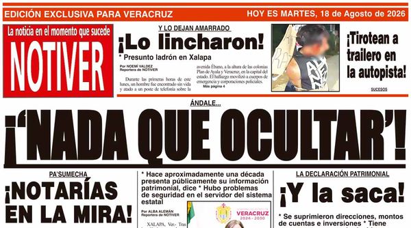 LA PORTADA - MARTES 18 DE AGOSTO 2026