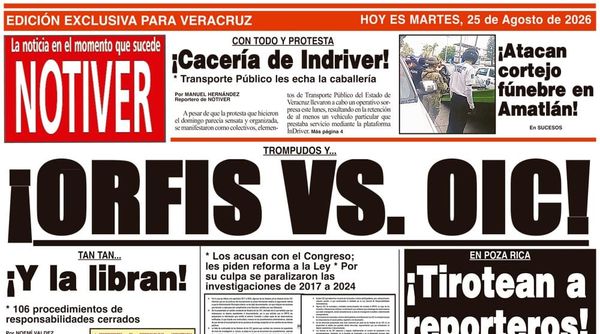 LA PORTADA - MARTES 25 DE AGOSTO 2026