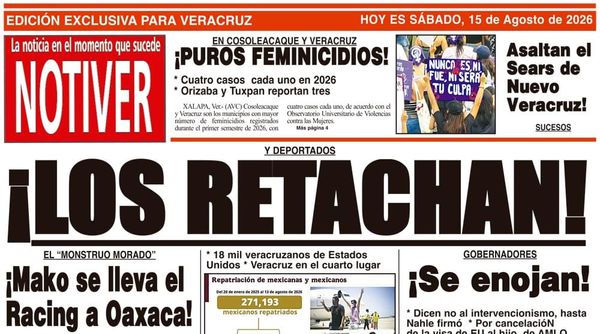 LA PORTADA - SÁBADO 15 DE AGOSTO 2026