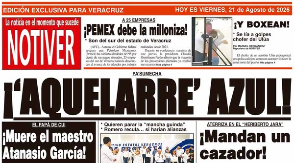 LA PORTADA - VIERNES 21 DE AGOSTO 2026
