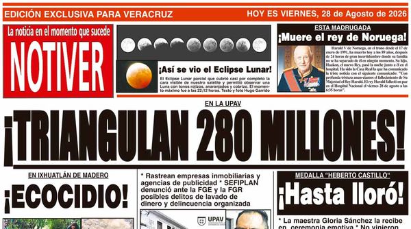 LA PORTADA - VIERNES 28 DE AGOSTO 2026
