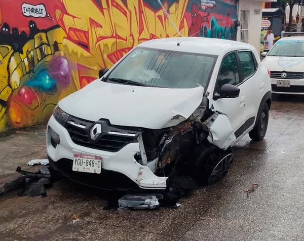 ¡AUTOMOVILISTA SE PEGA PALMERAZO!
