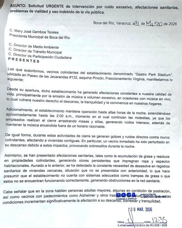 ¡VECINOS DEL VIRGINIA NO QUIEREN EL ANTRO GASTRO PARK STADIUM!