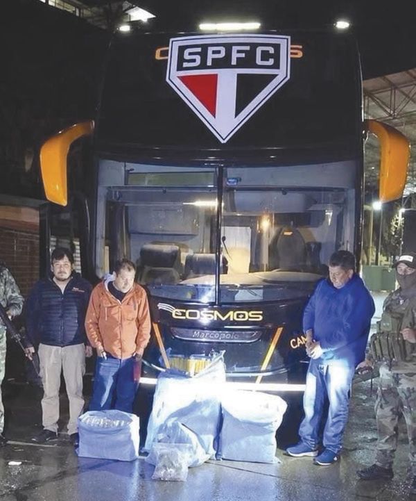 ¡INCAUTAN CON MARIGUANA EL AUTOBÚS QUE USARÍA EL SAO PAULO!