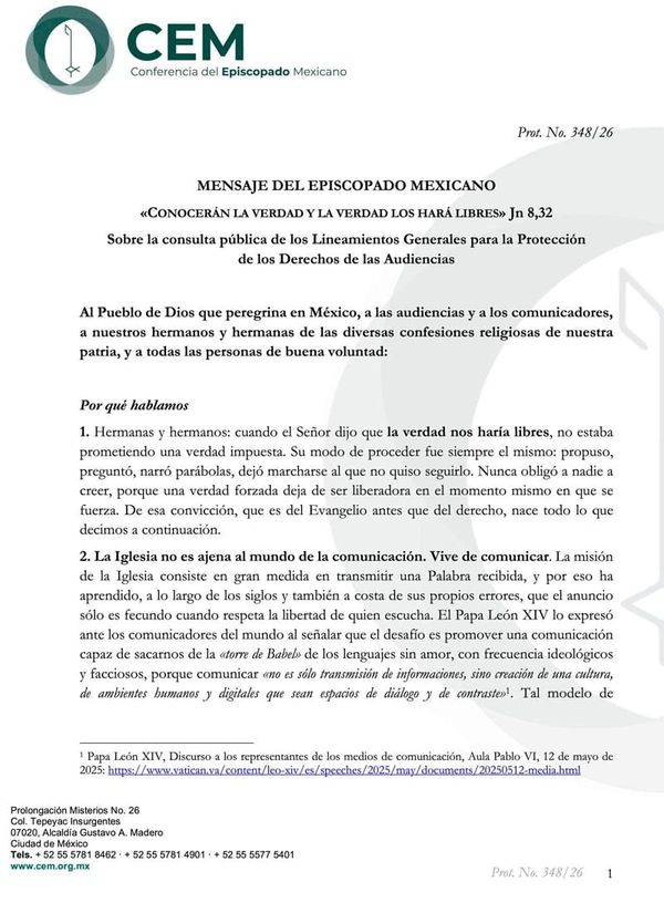 ¡LA VERDAD NO SE IMPONE! - LA IGLESIA COCOTEA A LA 4T