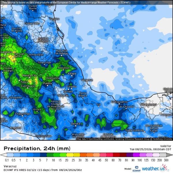 ¡AMENAZAN VIENTOS Y LLUVIAS FUERTES CON DESCARGAS ELÉCTRICAS Y GRANIZO!