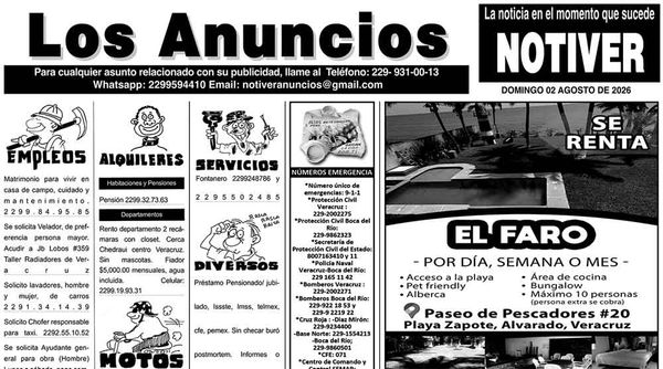 ...LOS ANUNCIOS, AVISOS Y DEMÁS! - DOMINGO, 2 DE AGOSTO 2026