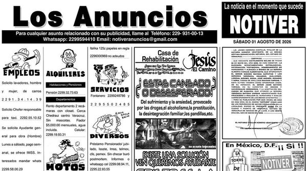 ...LOS ANUNCIOS, AVISOS Y DEMÁS! - SÁBADO, 1 DE AGOSTO 2026