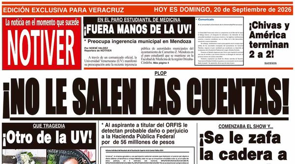 LA PORTADA - DOMINGO 20 DE SEPTIEMBRE 2026