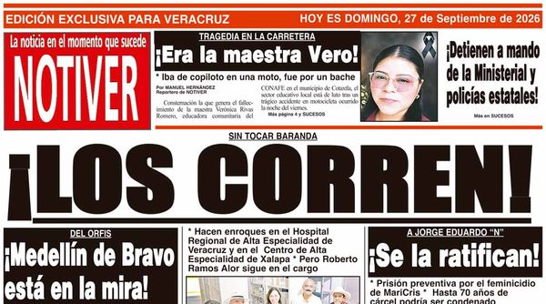 LA PORTADA - DOMINGO 27 DE SEPTIEMBRE 2026