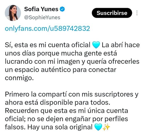¡SOFI YA TIENE ONLYFANS!