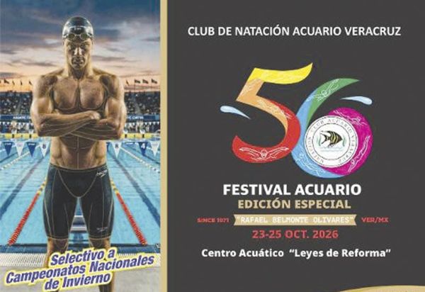 EN SUS MARCAS | RUMBO AL 56 FESTIVAL ACUARIO - “CAMINANTE NO HAY CAMINO…SE HACE CAMINO AL ANDAR” (J.M.Serrat) este año estaremos llegando a la edición No. 56 del FESTIVAL DE NATACIÓN ACUARIO, uno de los eventos más antiguos de México y de Veracruz.…