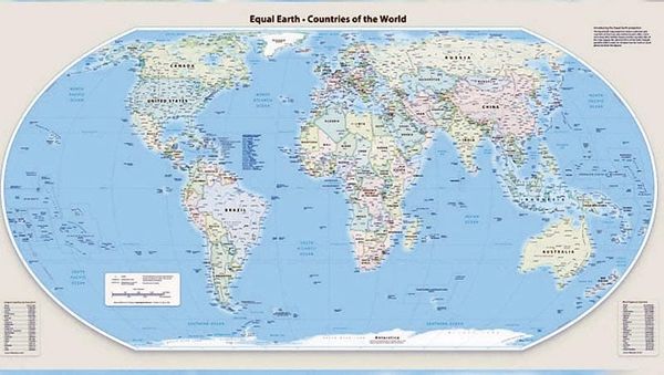 ¡ONU RESPALDA MAPA MUNDIAL CON DIMENSIONES REALES DE CONTINENTES!