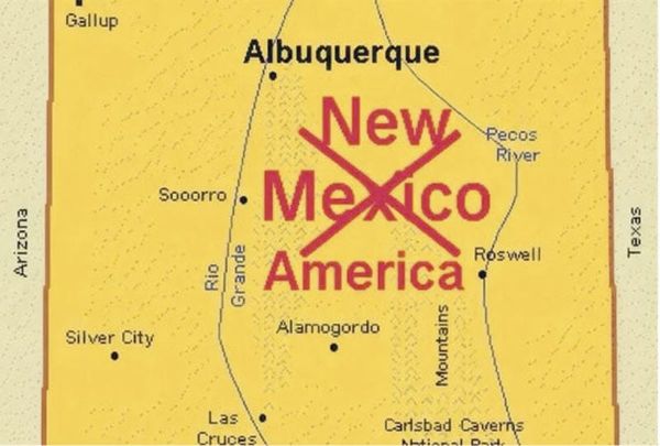 ¡PUBLICA TRUMP MAPA DE NEW MEXICO CON EL NOMBRE DE 'NEW AMERICA'!
