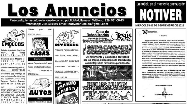 ...LOS ANUNCIOS, AVISOS Y DEMÁS! - MIÉRCOLES, 2 DE AGOSTO 2026
