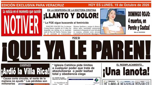 LA PORTADA - LUNES 19 DE OCTUBRE 2026